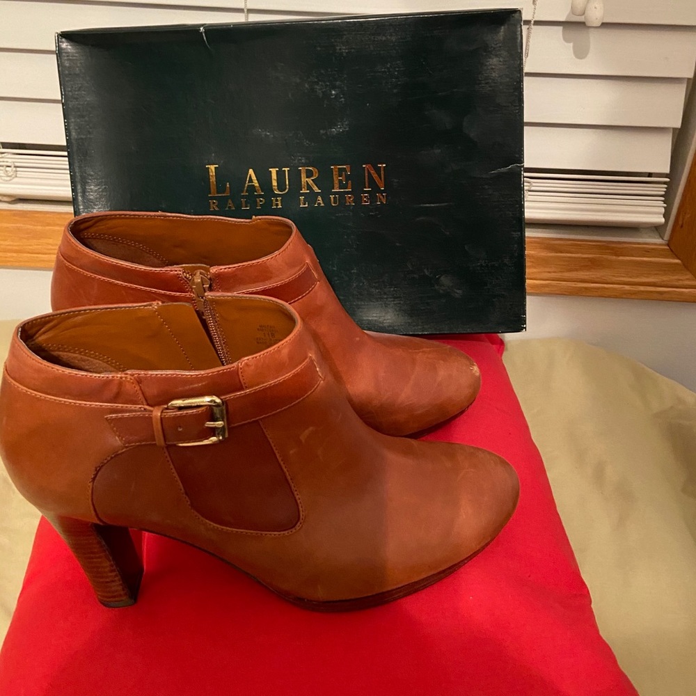 Ralph Lauren leather booties